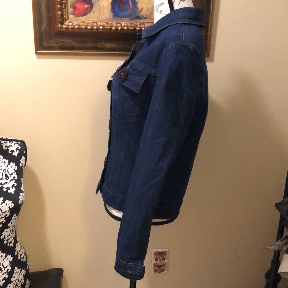 Anna Molinari Large Button Down Classic Denim Jac… - image 7